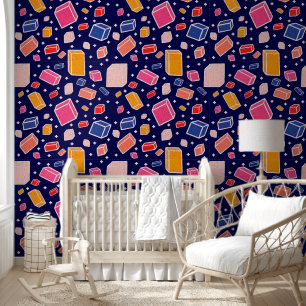 Farbenfrohe Fun Blocks Kids Pattern Kinderzimmer R Tapete