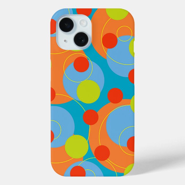Farbenfrohe Fun Circles Niedlich Polka Dots Fruity Case-Mate iPhone Hülle (Rückseite)
