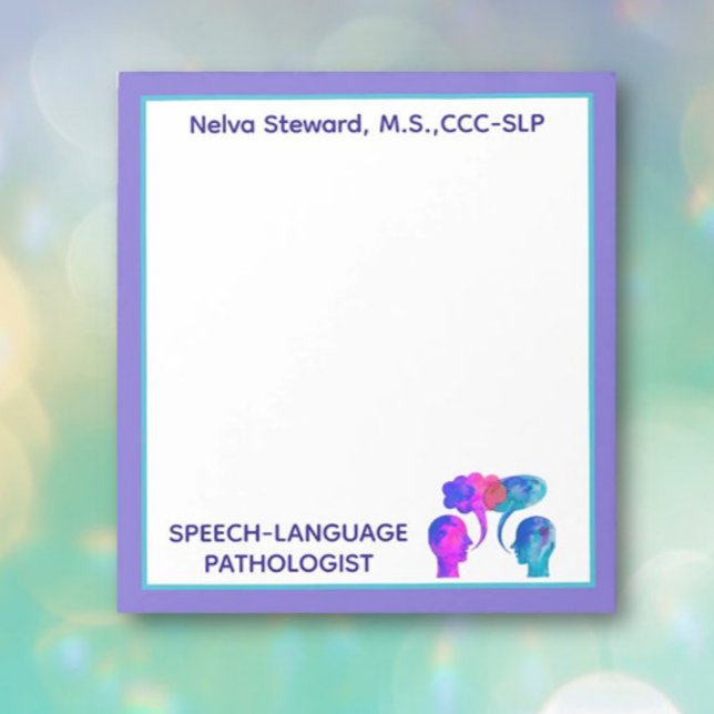 Farbenfrohe, Fun Custom SLP Notizblock! Notizblock (Von Creator hochgeladen)