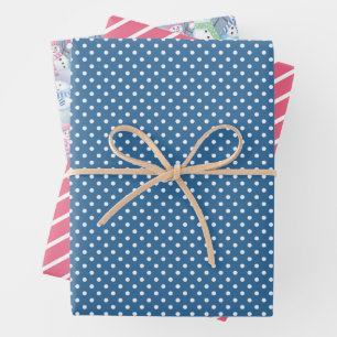 Farbenfrohe Fun Funny Holiday Snowmen Muster Geschenkpapier Set