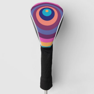 Farbenfrohe Funky Stripes Modernes geometrisches M Golf Headcover