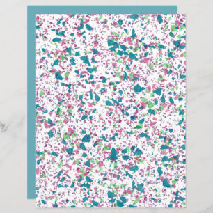 Farbenfrohe Funky Terrazzo Art Scrapbook