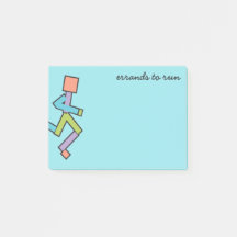 Farbenfrohe Funny Runner Text Template