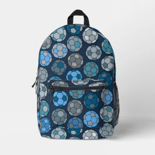Farbenfrohe Fußball-Muster Bedruckter Rucksack