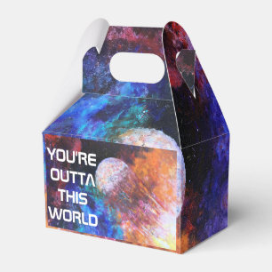 Farbenfrohe Galaxie Malerei Kinder Cool Geburtstag Geschenkschachtel
