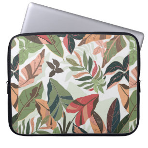 Farbenfrohe Gartenblätter, Vintage Illustration  Laptopschutzhülle