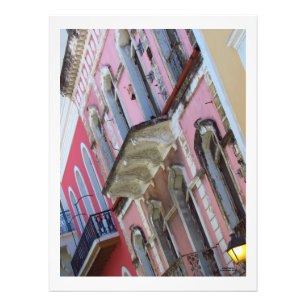 Farbenfrohe Gebäude im Alten San Juan Puerto Rico Fotodruck