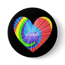 Farbenfrohe Gefärbte Krawatte Herz