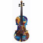 Farbenfrohe Geige, Cello-Musikinstrument Freistehende Fotoskulptur<br><div class="desc">Farbenfrohe Violine, Statuette des Cello Musical Instrument. Violine Art Foto Skulptur aus Jureez, entworfen von Julie Borden. Atemberaubende, vollfarbige Kunstwerke werden auf Acryl gedruckt und auf die Form geschnitten, die diese dynamischen Kunstwerke kreieren. Diese einzigartigen Skulpturen machen aus jedem Raum eine wunderschöne Galerie. Enthält das Kunstwerk aus dem Original-Acryl auf...</div>