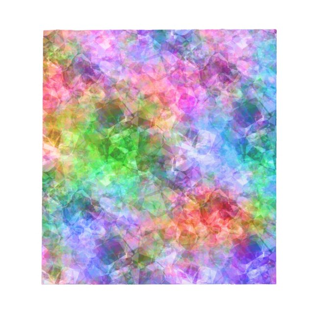 Farbenfrohe, gekräuselte Textur Notizblock (Vorderseite)