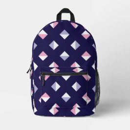 Farbenfrohe Gem Nahtloses Muster Bedruckter Rucksack