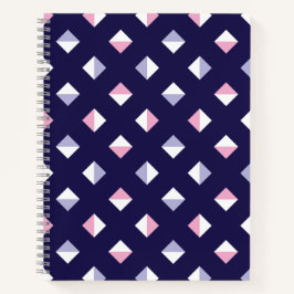 Farbenfrohe Gem Nahtloses Muster Notizbuch