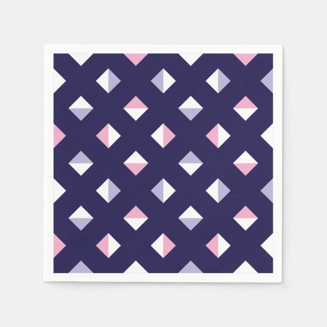 Farbenfrohe Gem Nahtloses Muster Serviette (Vorderseite)