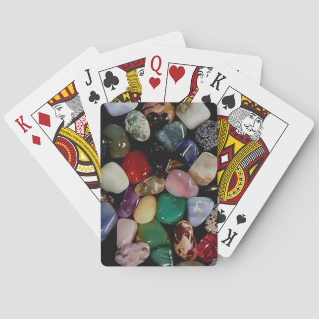 Farbenfrohe Gem Stones Spielkarten (Rückseite)