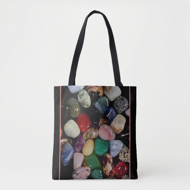 Farbenfrohe Gem Stones Tasche (Vorderseite)