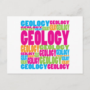 Farbenfrohe Geologie Postkarte