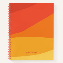 Farbenfrohe Geometrie Retro Sonniges Orange Streif
