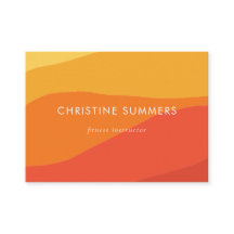 Farbenfrohe Geometrie Retro Sonniges Orange Streif