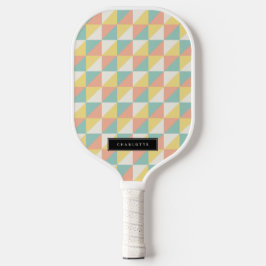 Farbenfrohe geometrische Abstrakte Dreieck Moderne Pickleball Schläger