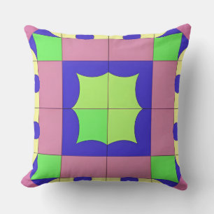 Farbenfrohe geometrische Abstrakte Kunst Kissen