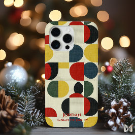 Farbenfrohe geometrische Kreise – Mid-Century Mode Case-Mate iPhone Hülle