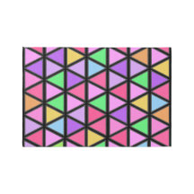 Farbenfrohe geometrische leuchtende Pinks Purples