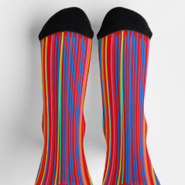Farbenfrohe geometrische Linienführung Socken