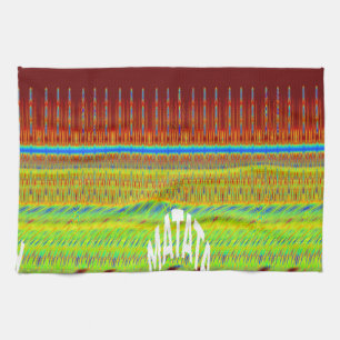 Farbenfrohe geometrische Motive Kunstdrucken Handtuch