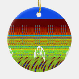 Farbenfrohe geometrische Motive Kunstdrucken Keramikornament