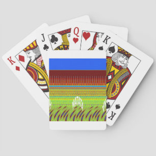 Farbenfrohe geometrische Motive Kunstdrucken Spielkarten