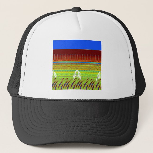 Farbenfrohe geometrische Motive Kunstdrucken Truckerkappe (Vorderseite)