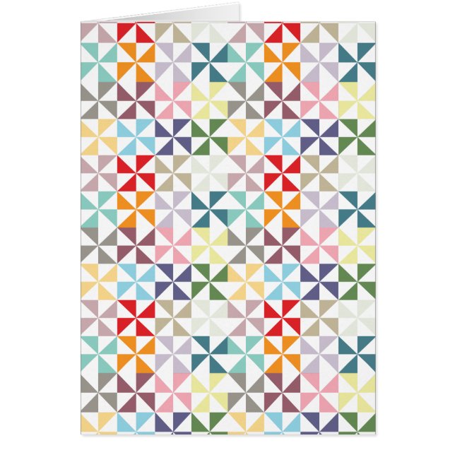 Farbenfrohe geometrische Pinwheel (Vorne)