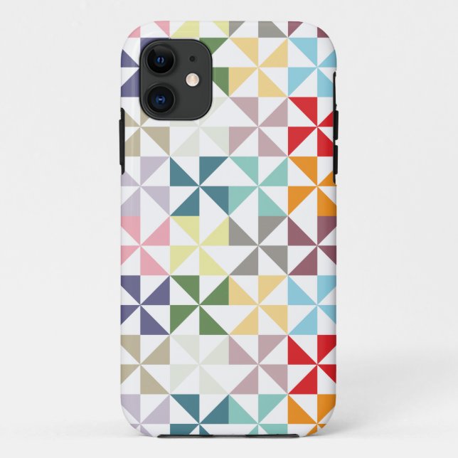 Farbenfrohe geometrische Pinwheel Case-Mate iPhone Hülle (Rückseite)