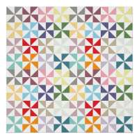 Farbenfrohe geometrische Pinwheel