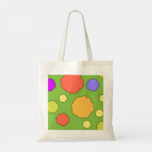 Farbenfrohe geometrische Retro-Funky Circles Toag