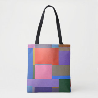 Farbenfrohe, gepunktete und symmetrische Muster. Tasche