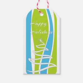 Farbenfrohe Geschenkmarke Geschenkanhänger