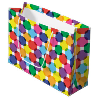 Farbenfrohe Geschenktüte Quadrate