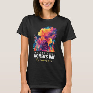 Farbenfrohe Gesichter Abstrakter Internationaler F T-Shirt