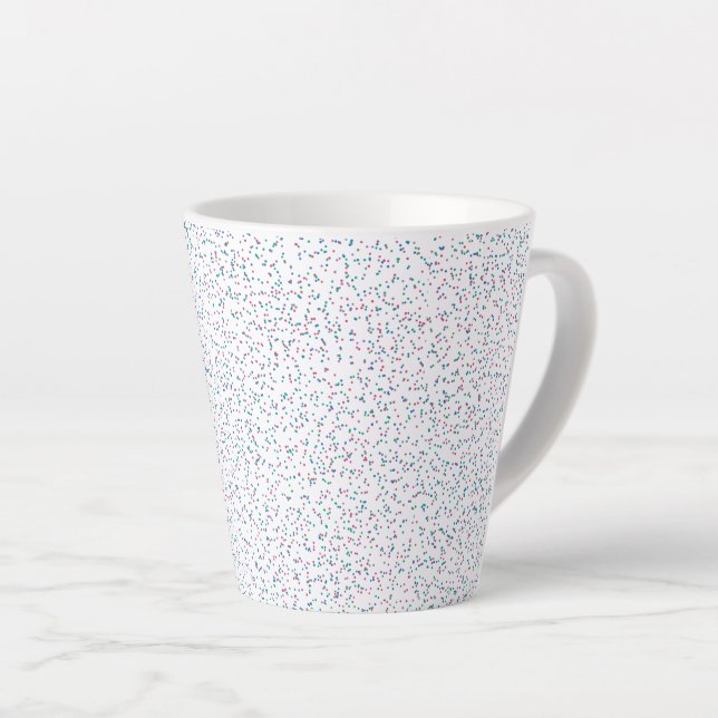 Farbenfrohe, gesprenkelte Frühlingspunkte Milchtasse (Rechte Ecke)