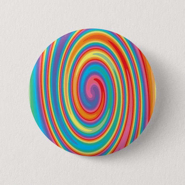 Farbenfrohe Gestaltung Button (Vorderseite)