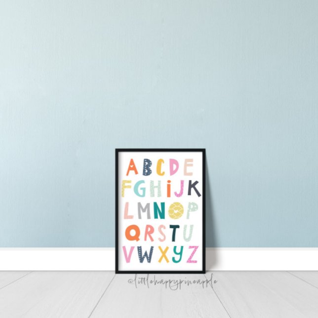 Farbenfrohe Gestaltung des Alphabet Kids Room Poster (Von Creator hochgeladen)