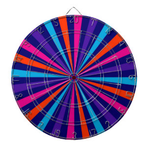 Farbenfrohe Gestaltung des Sonnenschutzberst Dartscheibe