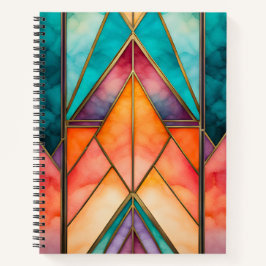 Farbenfrohe gestanzte Glas Art Spirituosen Noteboo Notizbuch