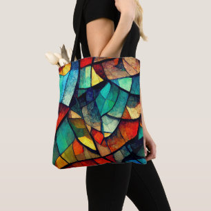Farbenfrohe gestanzte Glasentnahme Tasche