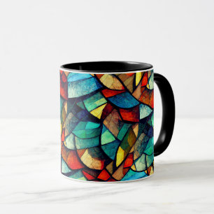 Farbenfrohe gestanzte Glasentnahme Tasse