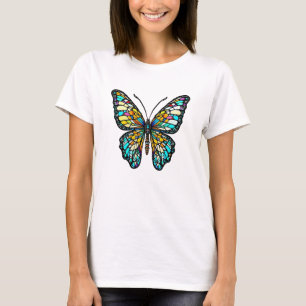 Farbenfrohe gestanzte Glaskugel T-Shirt