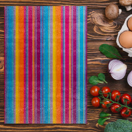 Farbenfrohe gestreifte Stoffe Art Coppingboard Schneidebrett