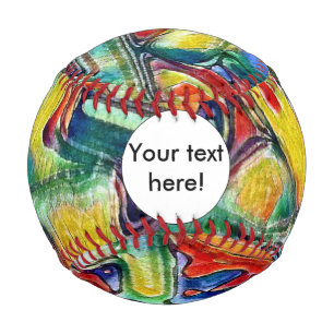 Farbenfrohe gestrichene Formen Baseball