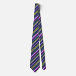 Farbenfrohe, gewebte Violette, Olive & Navy, beids Krawatte